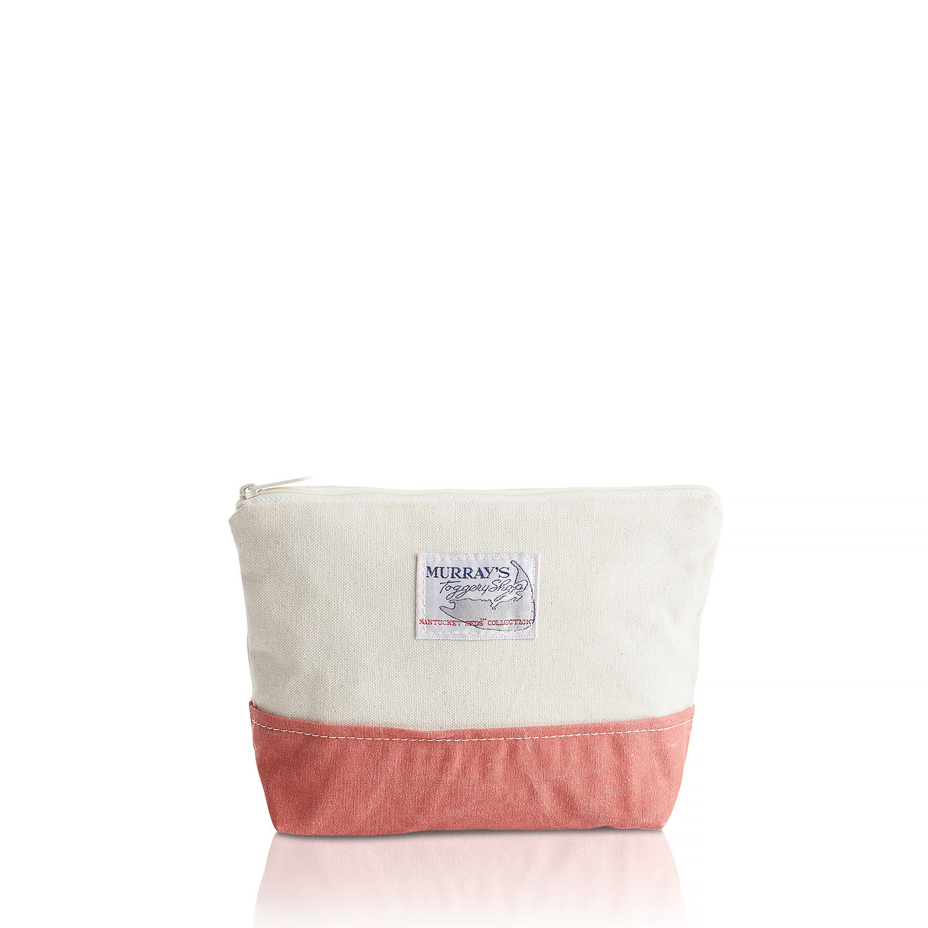 Murray's x YRI Canvas Zip Pouch with Nantucket Red® Trim Bottom