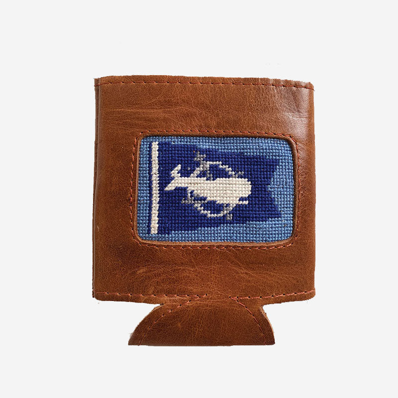 Smathers & Branson Burgee Can Cooler Stream Blue
