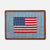 Smathers & Branson Needlepoint Card Wallet - American Flag (Antique Blue)
