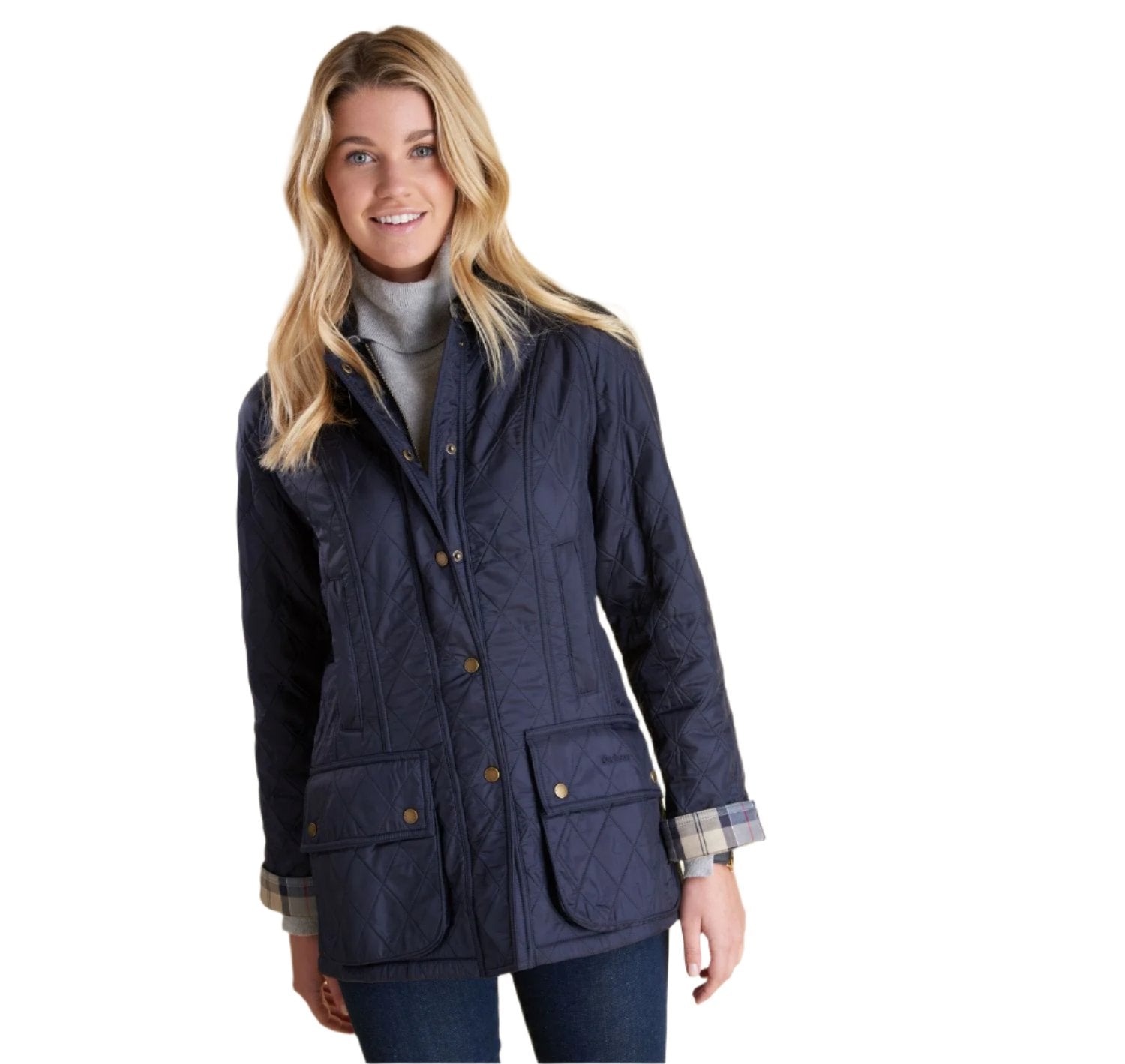 Barbour Beadnell Polar Quilt Jacket Navy