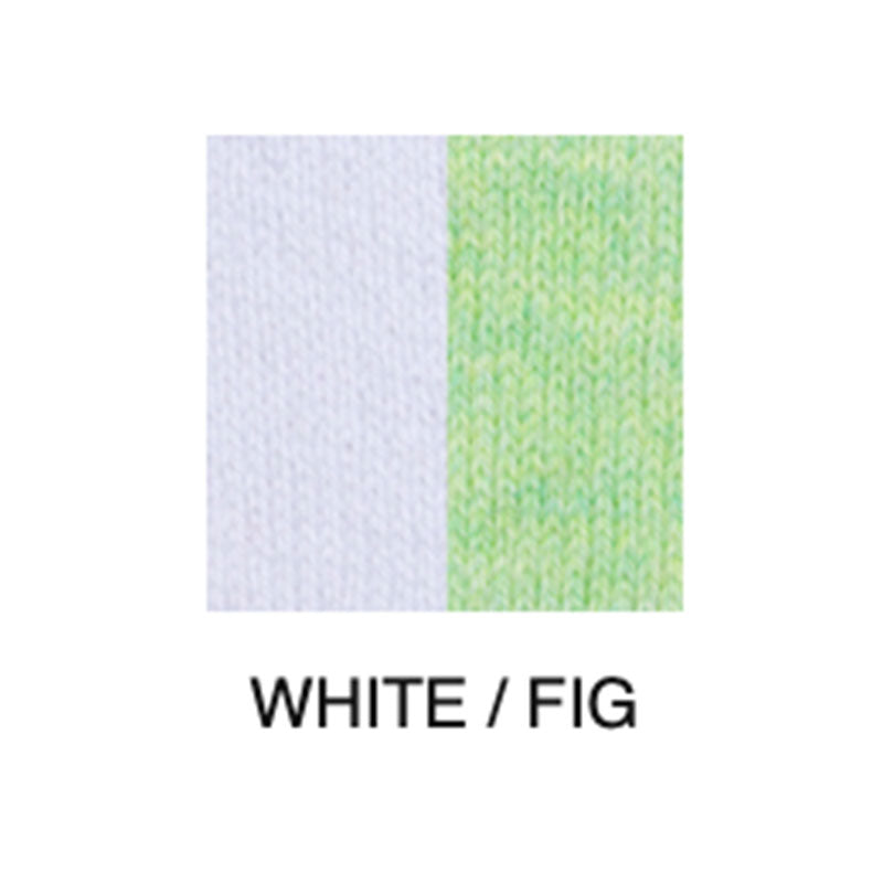 Kinross Cashmere Bold Stripe Doleman - White/Fig