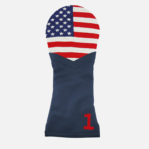 Smathers &amp; Branson Needlepoint Driver Headcover - Big American Flag