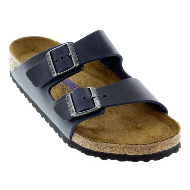 Økonomisk metal gennemskueligt Birkenstock Arizona Soft Footbed - Blue - Murray's Toggery Shop