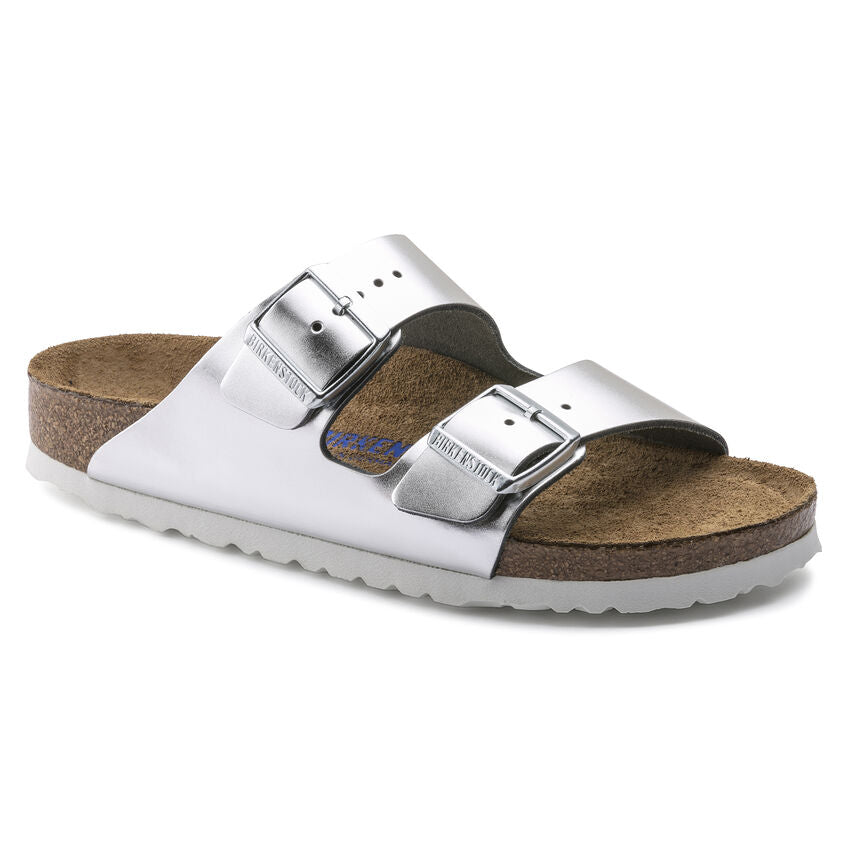 Birkenstock Arizona Soft Footbed - Silver - Murray's Toggery