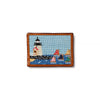 Smathers &amp; Branson Brant Point Rainbow Fleet Needlepoint Card Wallet