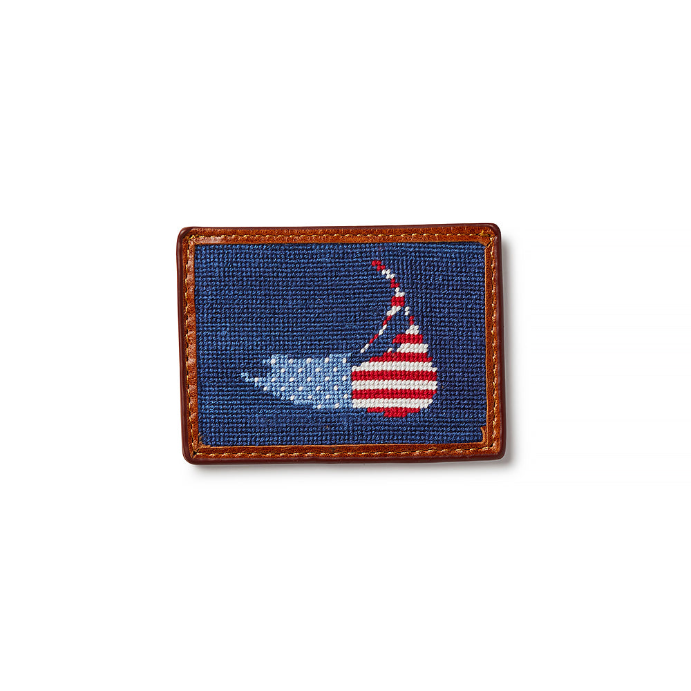 Smathers & Branson American Nantucket Island Needlepoint Card Wallet