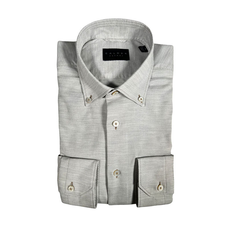 Calder Carmel Lux Melange Solid Oxford - Turquoise