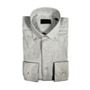 Calder Carmel Lux Melange Solid Oxford Shirt - Silver