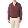 Castaway Quarterzip Sweater Birdseye - Wine