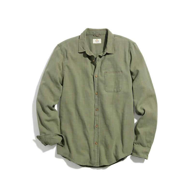 Marine Layer Classic Selvage Shirt - Dusty Olive