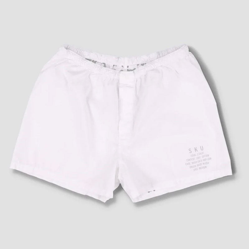 Save Khaki United Distressed Dye Field Boxer - White