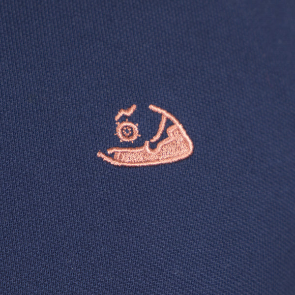 Nantucket Reds Collection® Men's Pique Polo - Navy with Logo