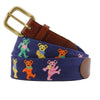 Smathers &amp; Branson Dancing Bears Needlepoint Belt