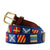 Smathers & Branson Dark 'n Stormy Nautical Flag Needlepoint Belt