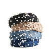 Decorative Pearl Headband Blue