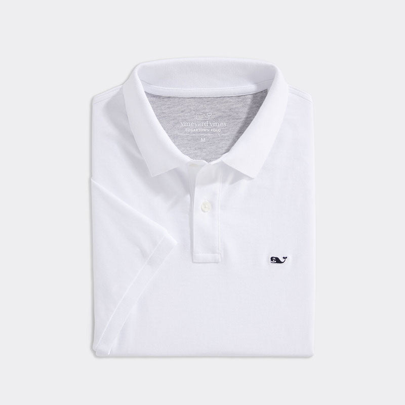 Vineyard Vines Edgartown Pique Polo - White Cap