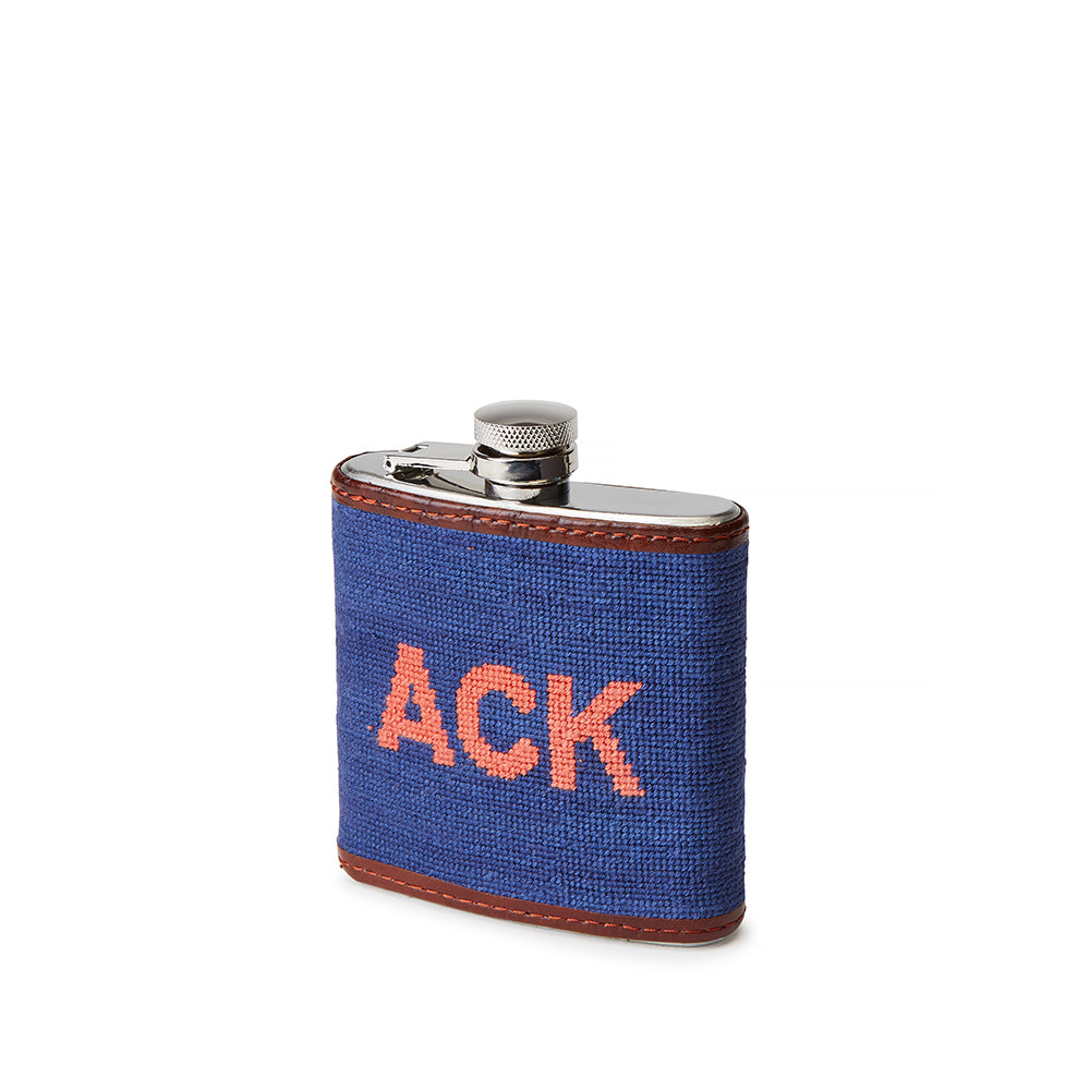 Smathers & Branson ACK Needlepoint Flask