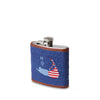 Smathers &amp; Branson American Nantucket Island Needlepoint Flask