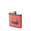 Smathers &amp; Branson Nantucket Island Needlepoint Flask - Red