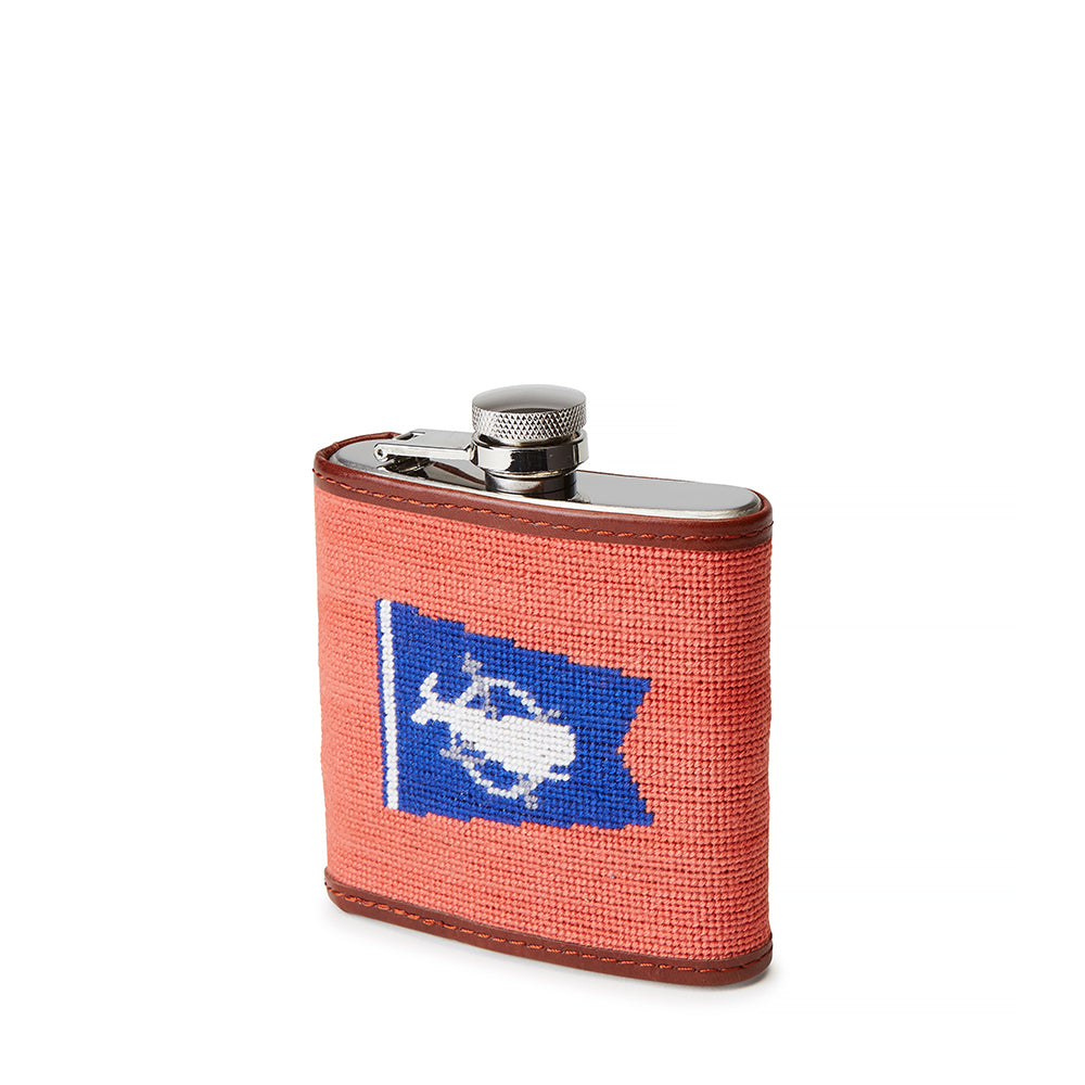 Smathers & Branson Nantucket Burgee Needlepoint Flask