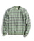 Marine Layer Fleece Crew Sweatshirt - Hedge Green / Tuilipwood and Navy Stripe