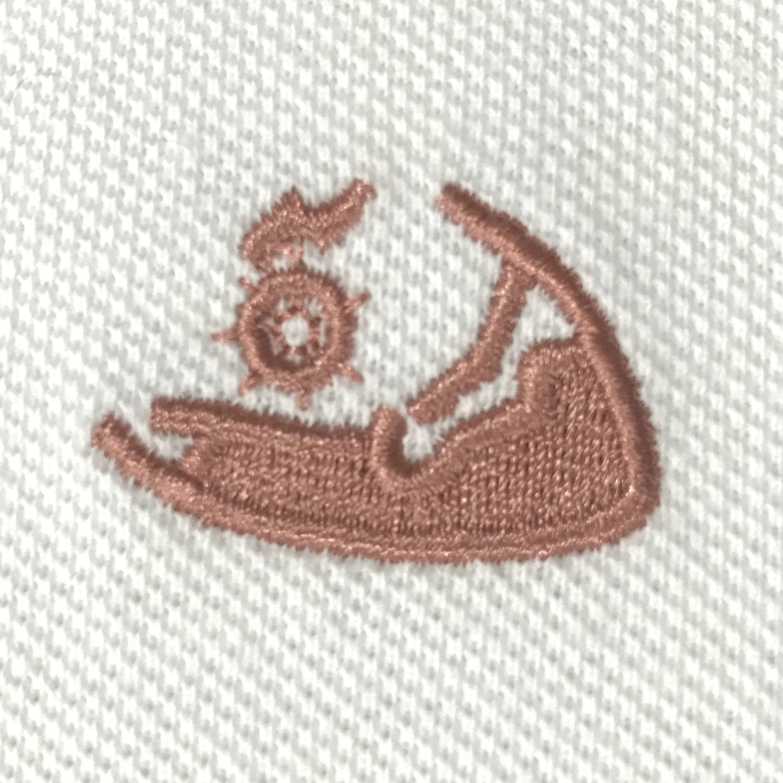 Nantucket Reds Collection® Men's Pique Polo - White with Logo