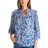 Shoshanna Ginny Top - River Garden Floral Periwinkle/Blush