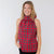 Sail to Sable Cowl Neck Button Back - Red Plaid