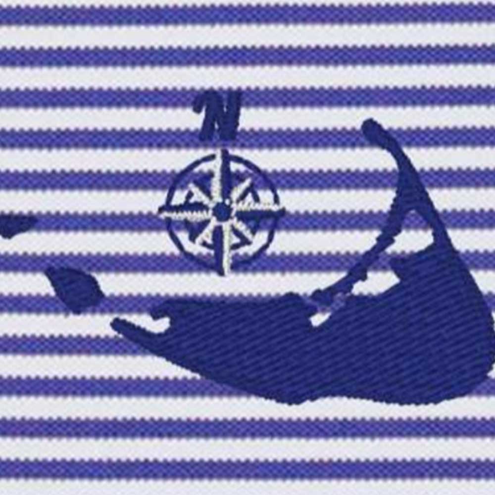 Holderness and Bourne Maxwell Shirt with Nantucket Island Logo