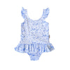 Nantucket Kids Tide Toile Swimsuit - Chatham Bars Blue
