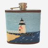 Smathers &amp; Branson Brant Point Rainbow Fleet Scene Needlepoint Flask