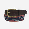 YRI Men&#39;s Ribbon Belt - Nantucket Beaches