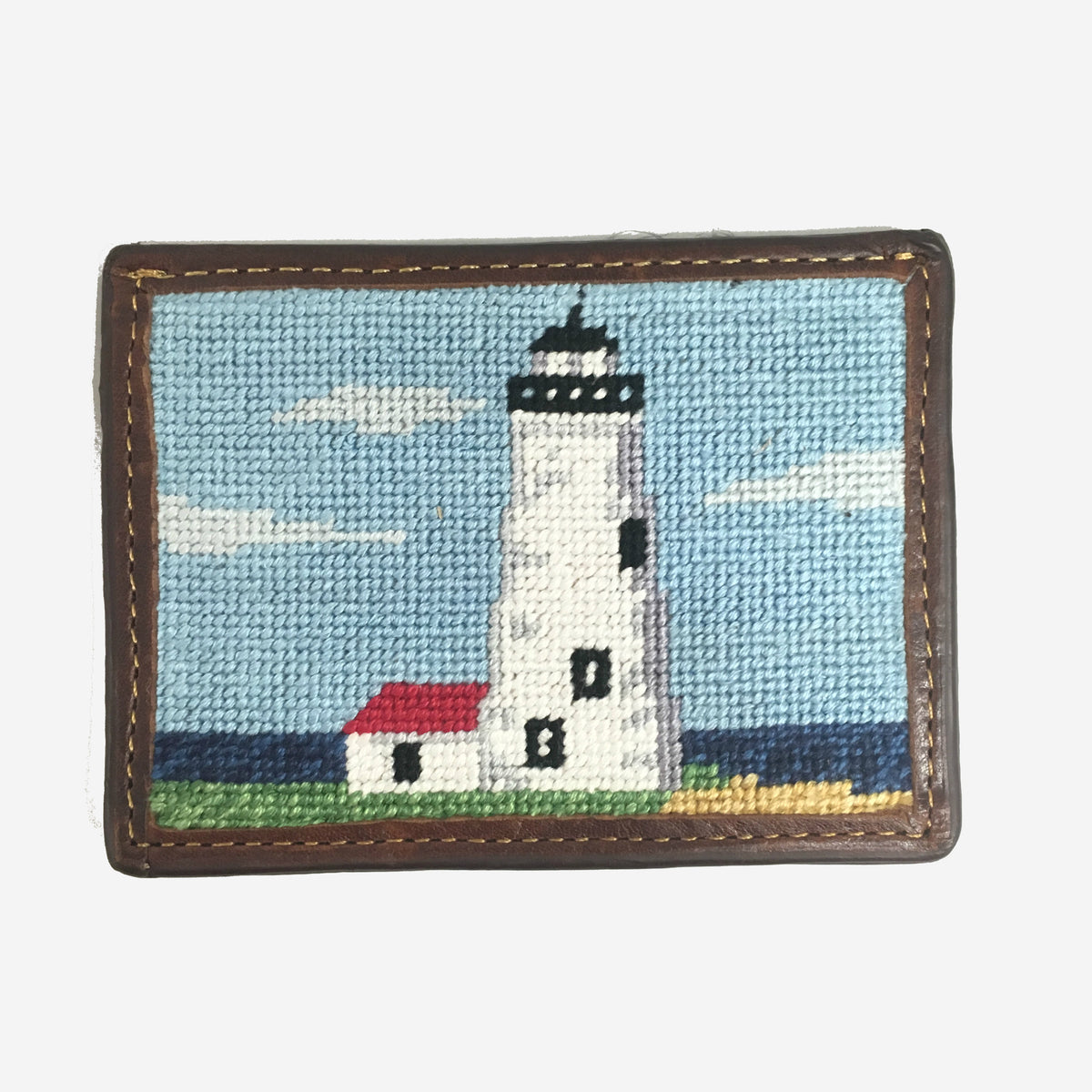 Smathers & Branson Great Point Needlepoint Card Wallet