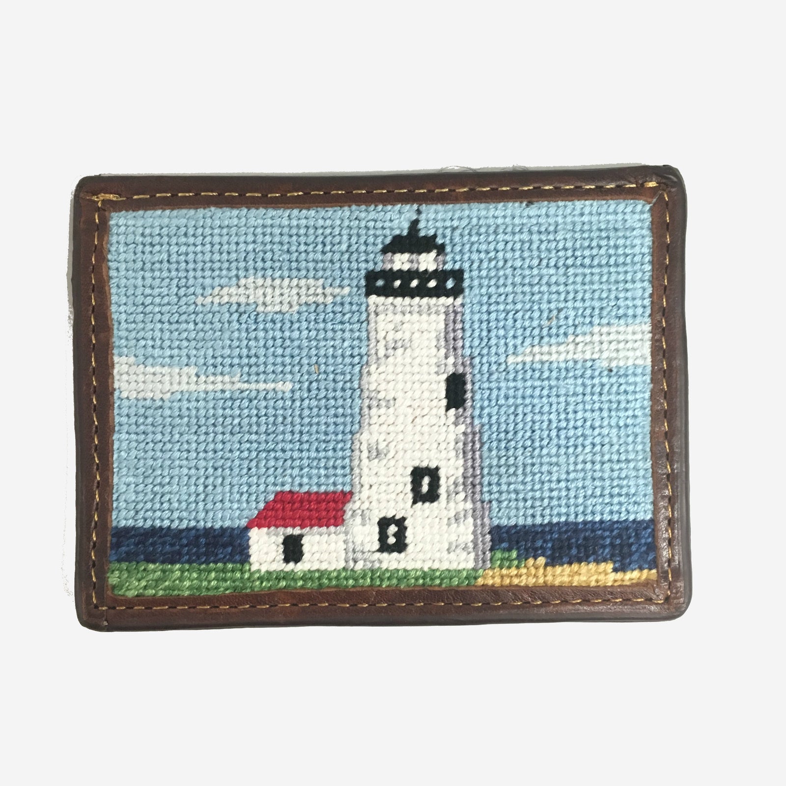 Smathers & Branson Great Point Needlepoint Card Wallet