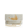 Silver Beaded Clutch w/ Nantucket Island Gold