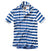 Relwen Jersey Stripe Polo - White/Blue Rugby