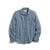 Marine Layer Mini Stripe Cotton Selvage Shirt - China Blue Stripe