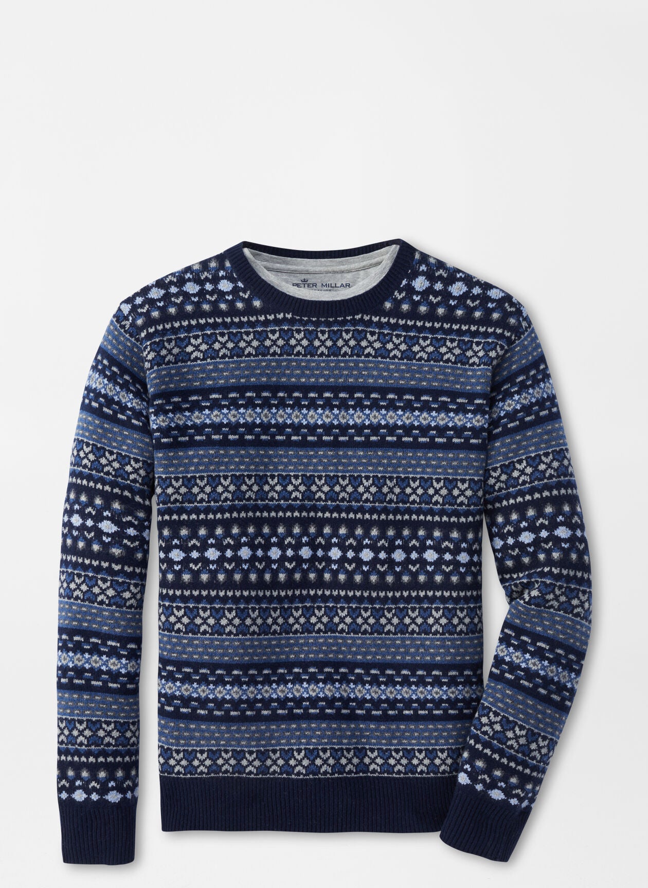 Peter Millar Bellows Fair Isle Crew-NAV