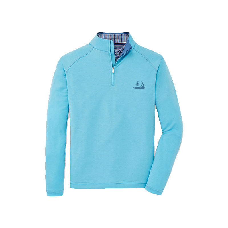 Peter Millar Natural Touch Quarter-Zip - Island Blue