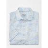 Peter Millar Saltwater Linen Short-Sleeve Sport Shirt - Summer Sky