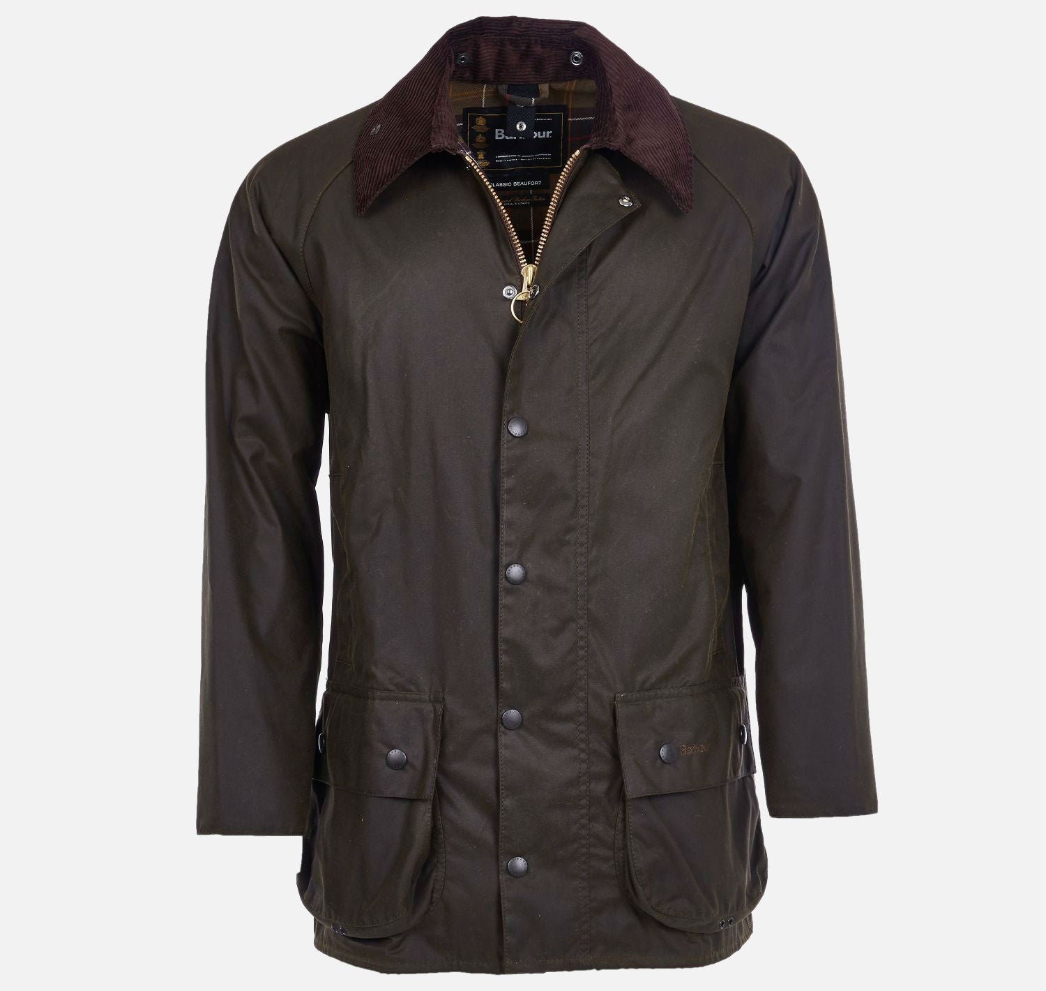 Barbour Classic Beaufort Wax Jacket - Olive - Murray's Toggery Shop