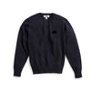 Nantucket Reds Collection® Crewneck Sweater with Nantucket Logo - Black