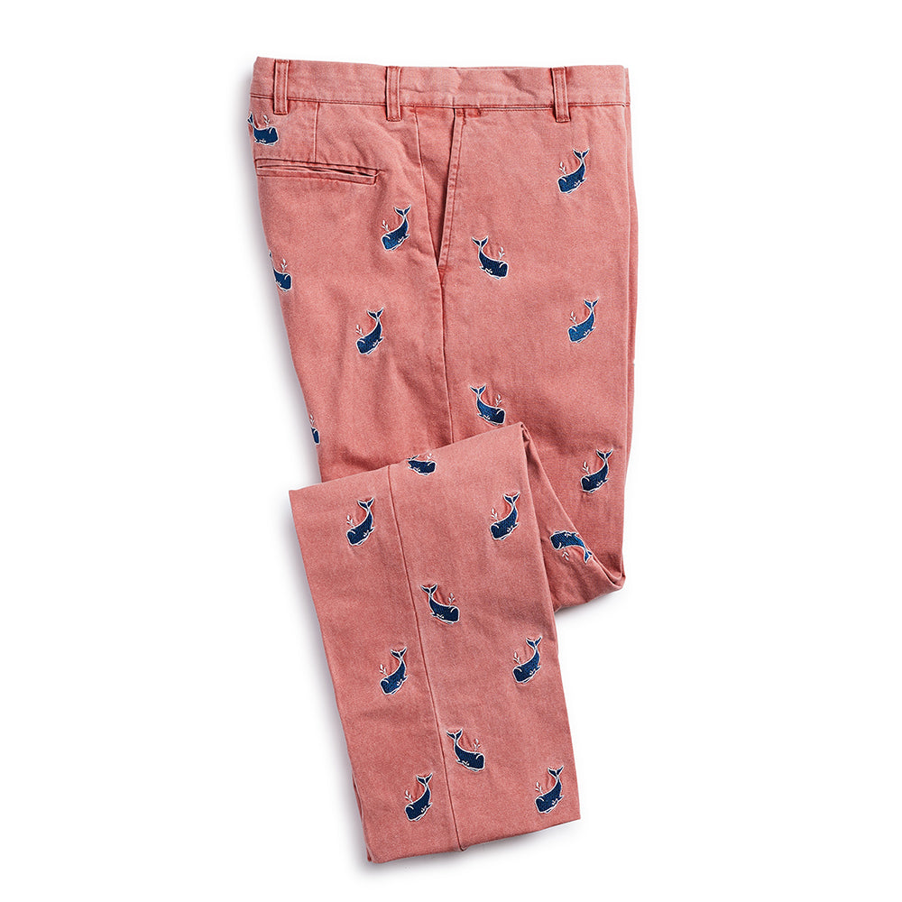 Nantucket Reds Collection® Men's Embroidered Whale Pants - Murray's Toggery  Shop