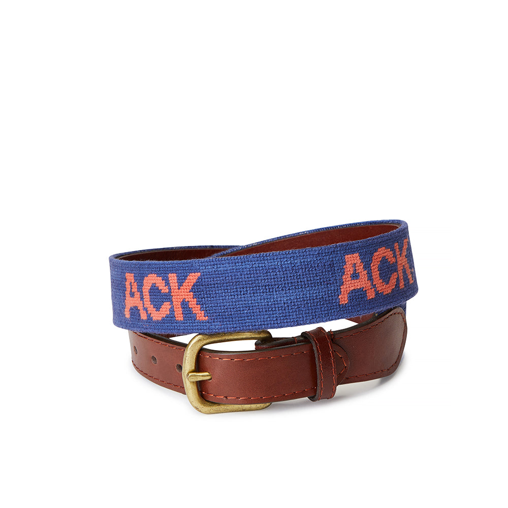 Smathers & Branson ACK Needlepoint Belt