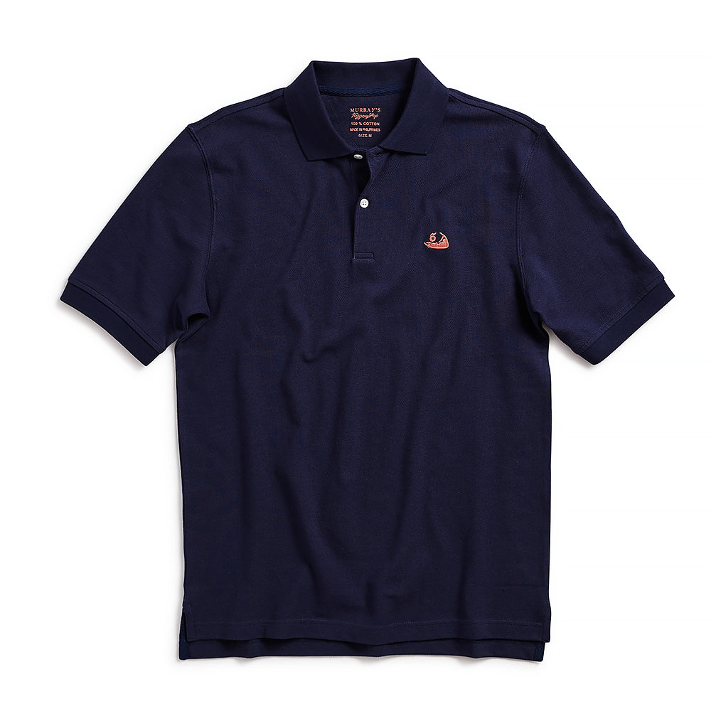 Nantucket Reds Collection® Men&#39;s Pique Polo - Navy with Logo