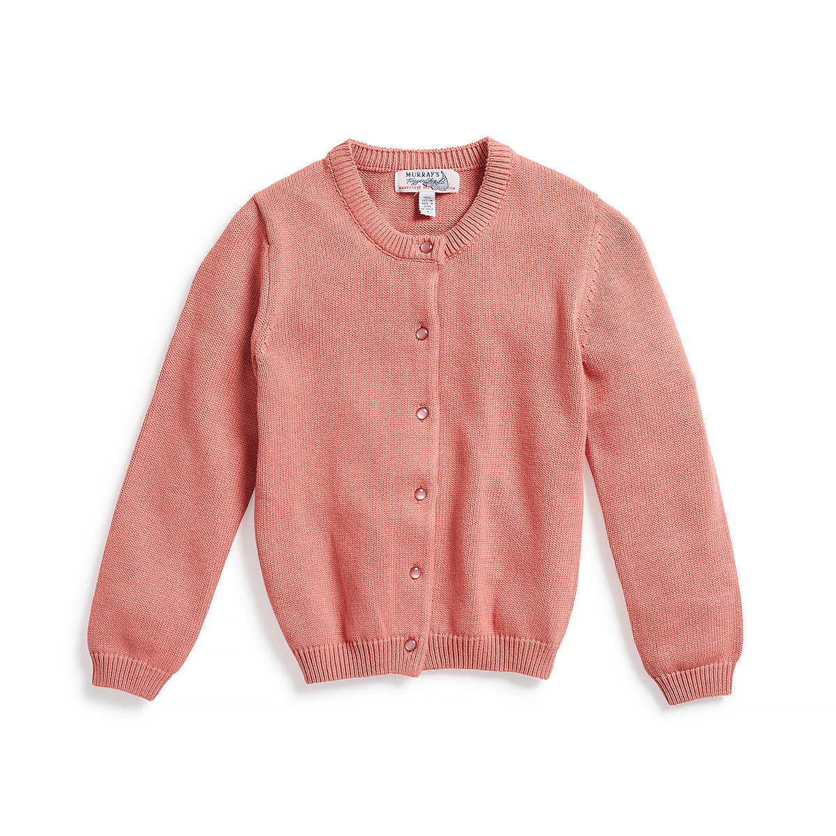 Nantucket Reds Collection® Girls Flat Knit Cardigan Sweater