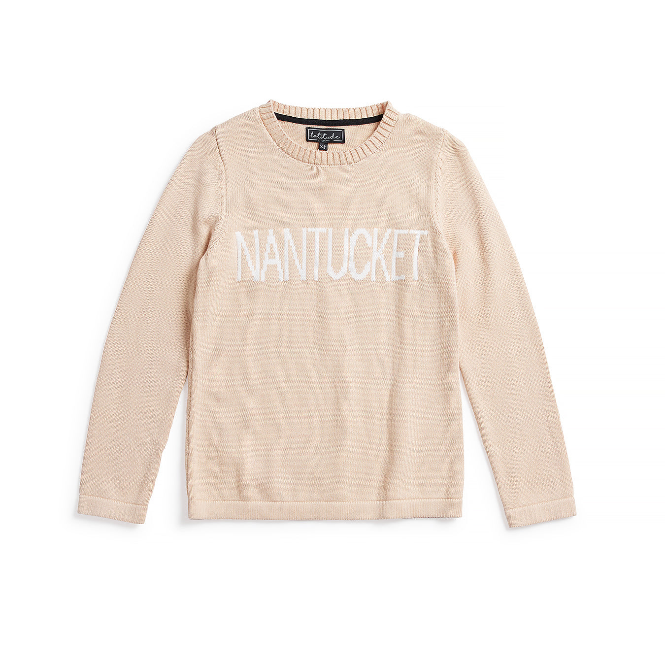 Latitude Clothing Nantucket Sweater Light Camel/White