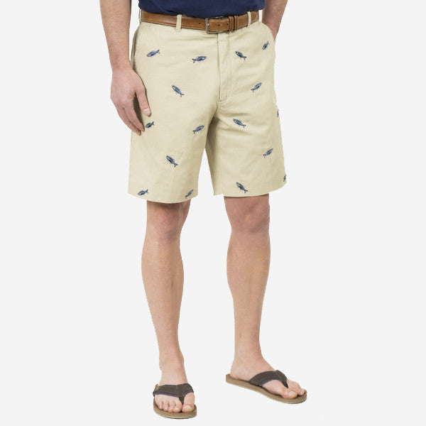 Nantucket Reds Collection® Men's Bluefish Bermuda Shorts - Khaki