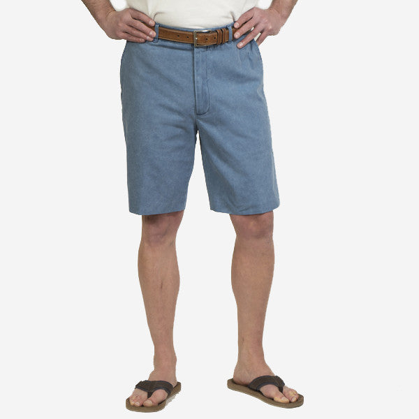 Nantucket Reds Collection® Men's Plain Front Bermuda Shorts - Blue