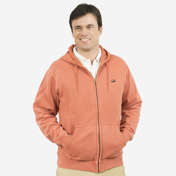 Red sweatshirt zip on sale up